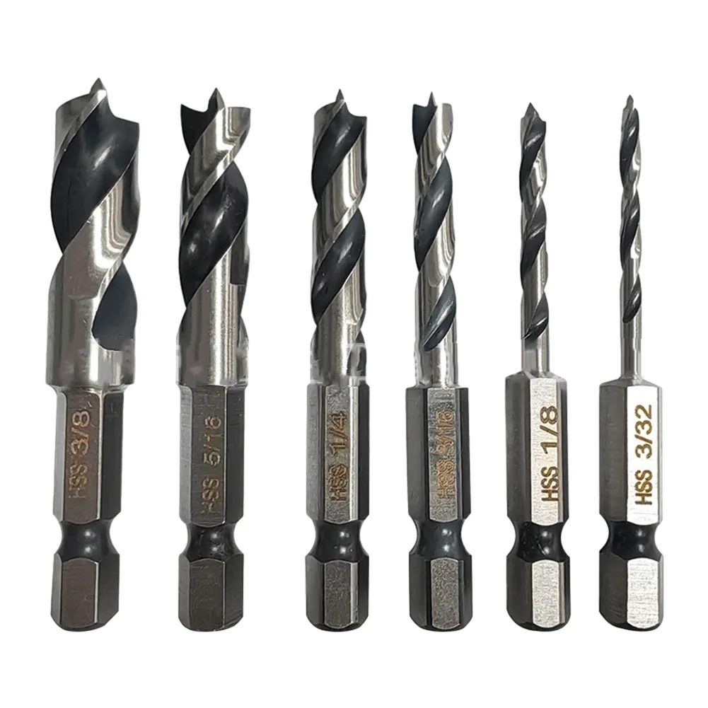 6Pcs Screw Tap Drill Bits Hss Taps 1/4Inch Quick Change Hex 3/32 1/8 3/16 1/4 5/16 3/8 For Woodworking Drill Bit Power Tools
6Pcs Screw Tap Drill Bits Hss Taps 1/4Inch Quick Change Hex 3/32 1/8 3/16 1/4 5/16 3/8 For Woodworking Drill Bit Power Tools