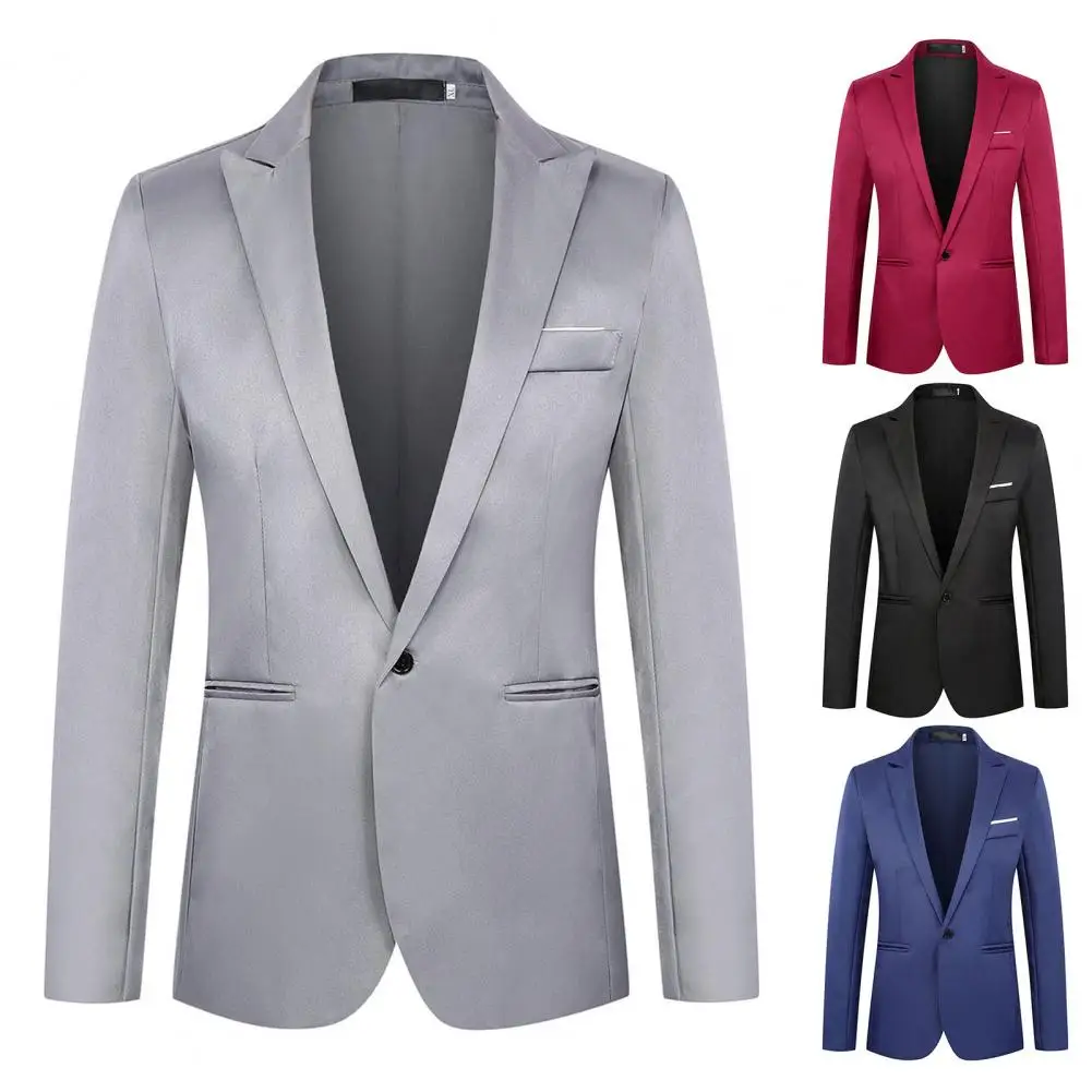 Fashion Business Blazer Outwear Men Blazer Pure Color Casual Business Male Suit Coat Keep Warm
Fashion Business Blazer Outwear Men Blazer Pure Color Casual Business Male Suit Coat Keep Warm