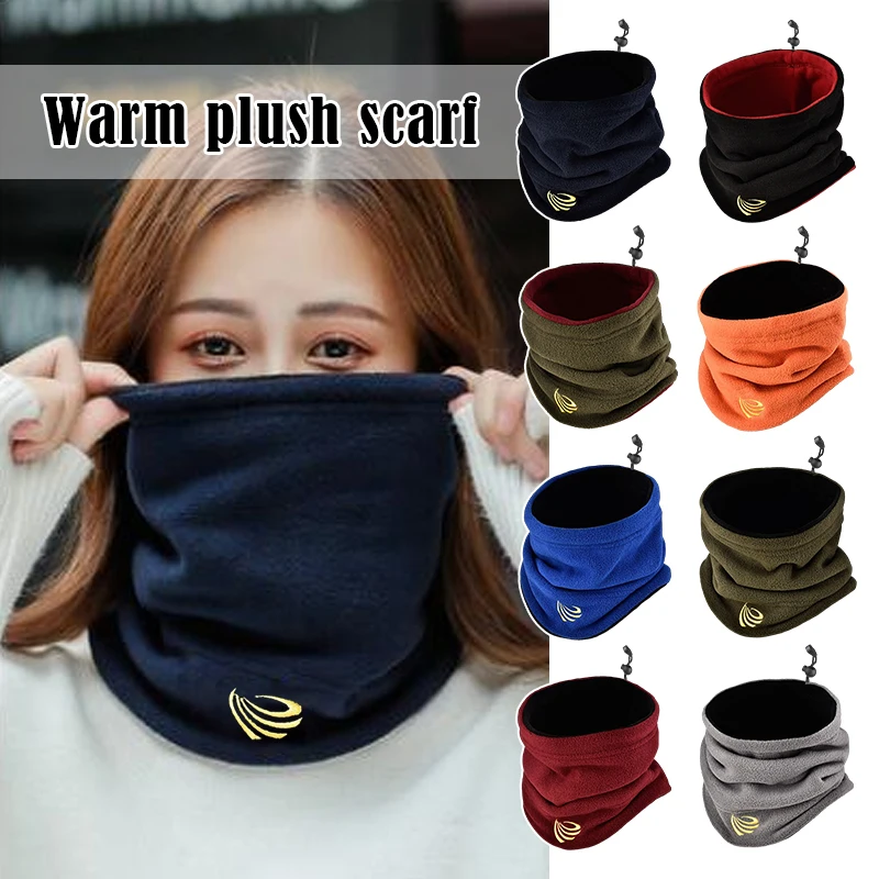 

Universal Winter Camping Fleece Neck Gaiter Ski Tube Scarf Snowboard Face Mask Winter Autumn Cycling Outdoor Neck Guard Knitting