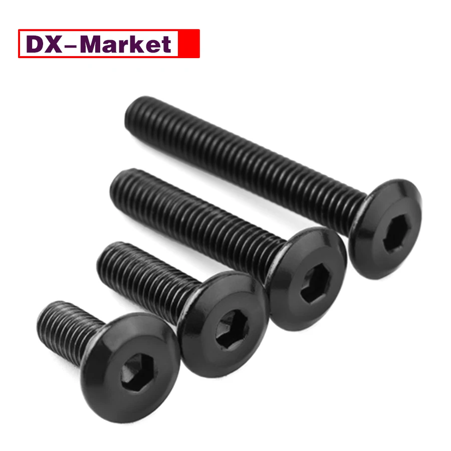 

M8 Black Surface Flat Hexagon Bolt ,304 Stainless Steel Furniture Fastener Manufacturer ,A013