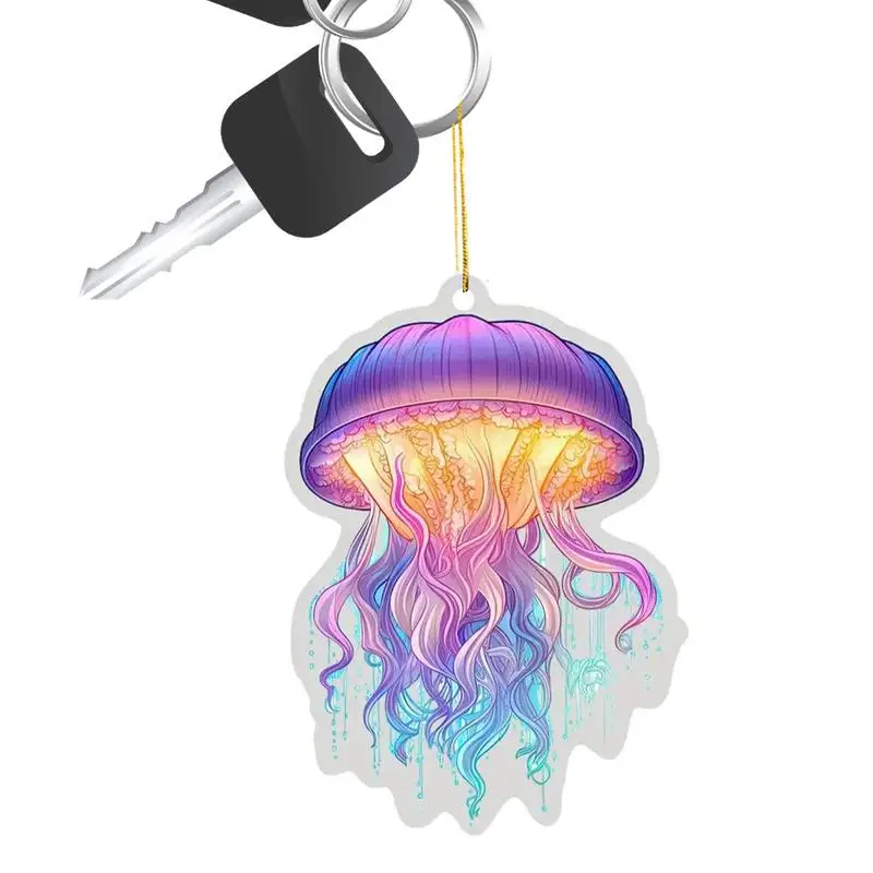 Cute Jellyfish Charm Clear Acrylic Sea Ocean Animals Pendants Inspirational Christmas Gifts 2D Keychain Pendant For Indoor
Cute Jellyfish Charm Clear Acrylic Sea Ocean Animals Pendants Inspirational Christmas Gifts 2D Keychain Pendant For Indoor