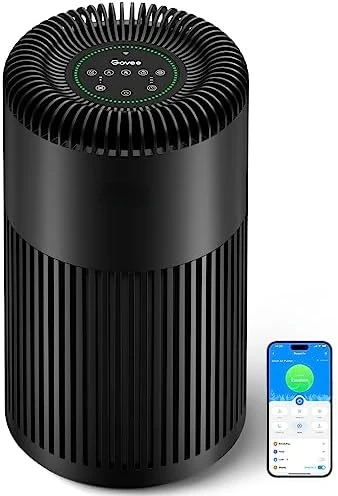 

Purifiers for Home Large Room Up to 1837 Sq.Ft, WiFi Smart Air Purifier with PM2.5 Monitor for Wildfire, H13 True HEPA Air Purif