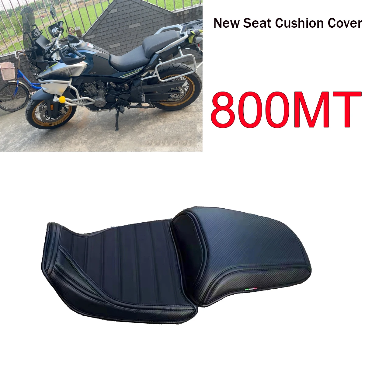 

New Custom Cushion Soft Seat Cover Thickening and softening carbon fibre For CFMOTO 800mt mt800 cf800 mt 800