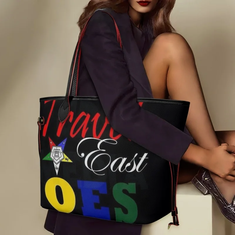 New Order of The Eastern Star Women Top-handle Bags Casual Large Capacity Lady Handbags Adjustable Female Leather Shoulder Bag
New Order of The Eastern Star Women Top-handle Bags Casual Large Capacity Lady Handbags Adjustable Female Leather Shoulder Bag