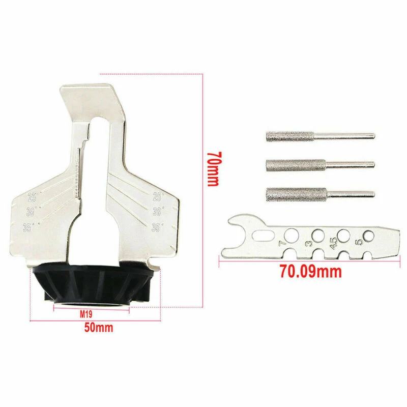 Kit Chainsaw sharpener attachment Saw Chain Sharpening File Rotary tool Accessories Polishing High Speed Steel
Kit Chainsaw sharpener attachment Saw Chain Sharpening File Rotary tool Accessories Polishing High Speed Steel