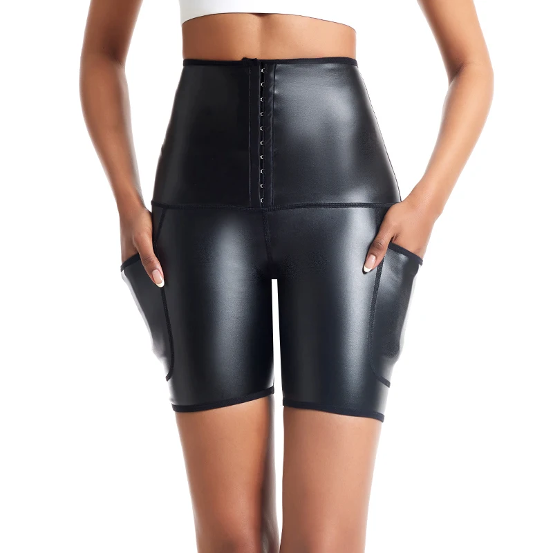 Women Sexy Soft Workout Tights Fitness Outfits Yoga Pants Women High Waist Black Pu Leather Shorts Seamless Leggings And Pockets
Women Sexy Soft Workout Tights Fitness Outfits Yoga Pants Women High Waist Black Pu Leather Shorts Seamless Leggings And Pockets