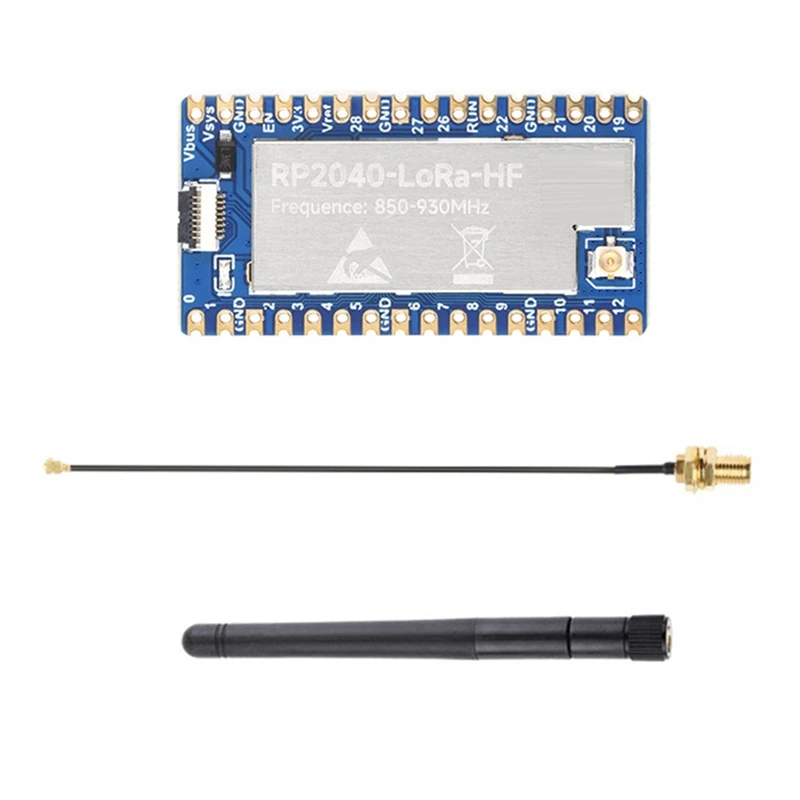 RP2040-Lora HF Development Board+Antenna Accessories Kit SX1262 850-930Mhz Development Board Supports GFSK Lora
RP2040-Lora HF Development Board+Antenna Accessories Kit SX1262 850-930Mhz Development Board Supports GFSK Lora