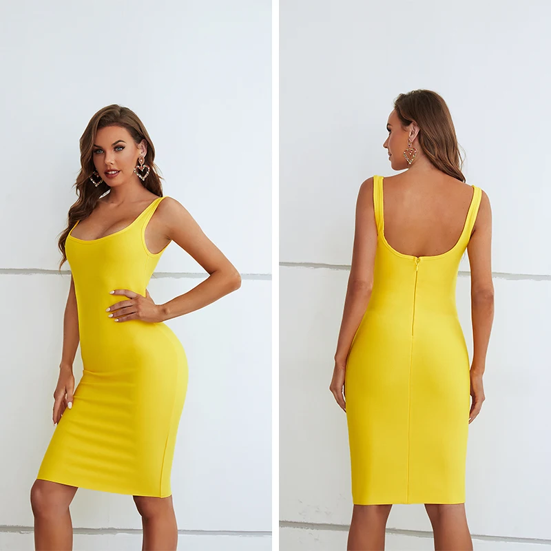 Summer Women Sexy Long Style Slim Backless V Low-cut Fashion Bodycon Yellow Sleeveless Celebity Evening Party Dress
Summer Women Sexy Long Style Slim Backless V Low-cut Fashion Bodycon Yellow Sleeveless Celebity Evening Party Dress