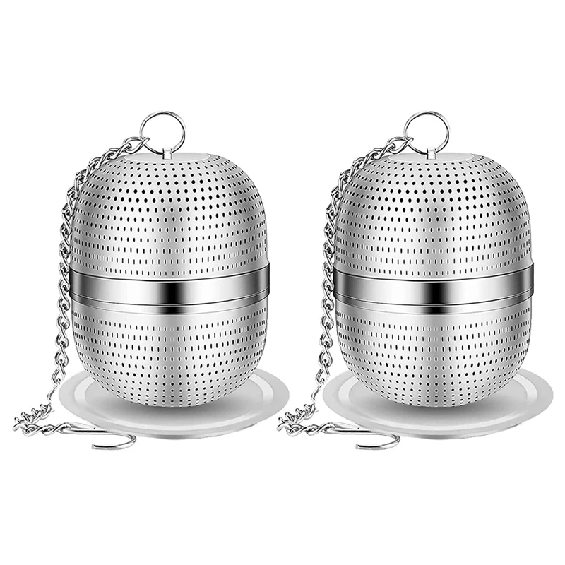 

2X Tea Infuser, Stainless Steel Tea Strainer, Ball Mesh Tea Strainer, For Tea, Spices And Most Cups And Teapots
