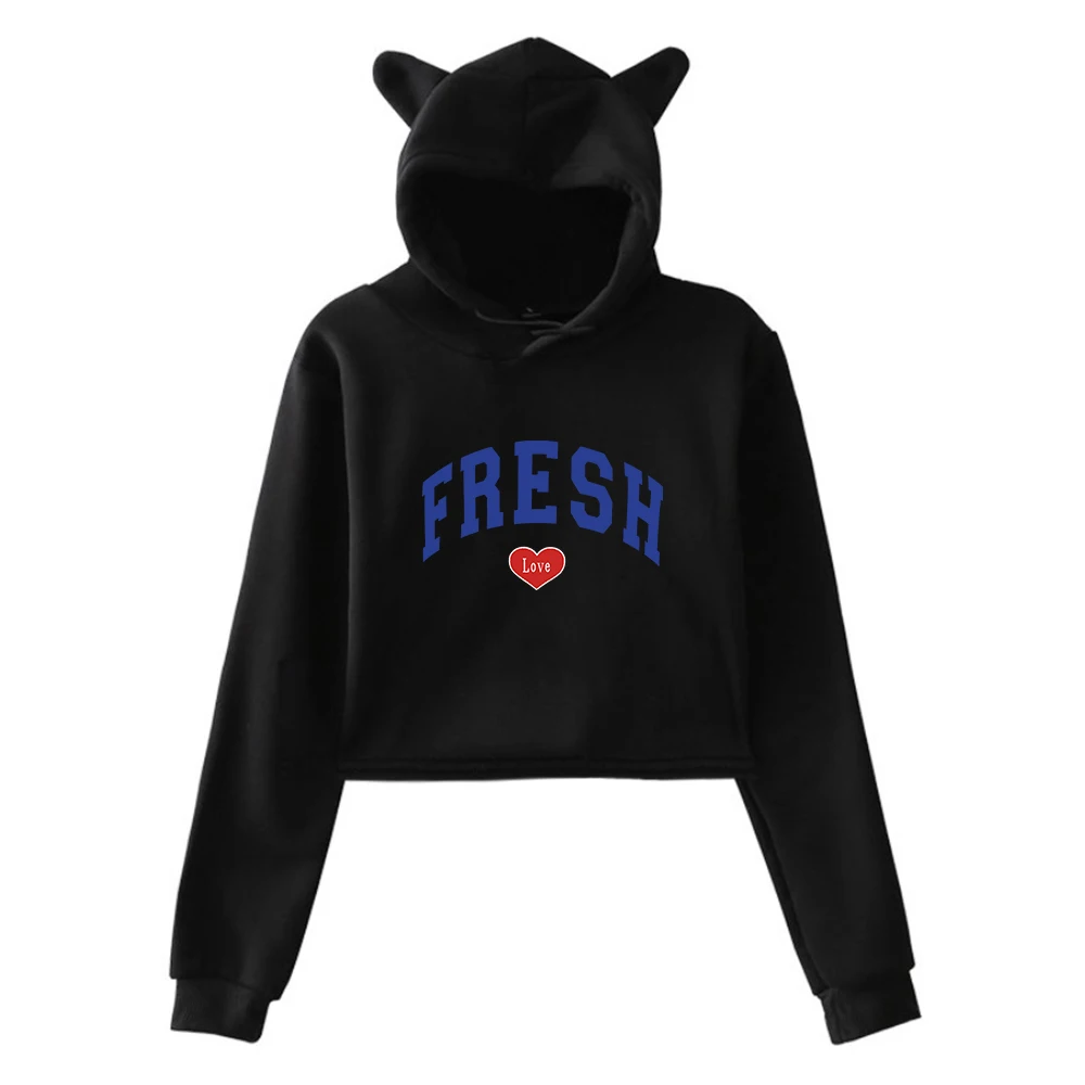 2023 New Sturniolo Triplets Fresh Love Pullover Cat Ears Hoodie Long Sleeve Female Crop Top Fashion Women's Clothes 
2023 New Sturniolo Triplets Fresh Love Pullover Cat Ears Hoodie Long Sleeve Female Crop Top Fashion Women's Clothes