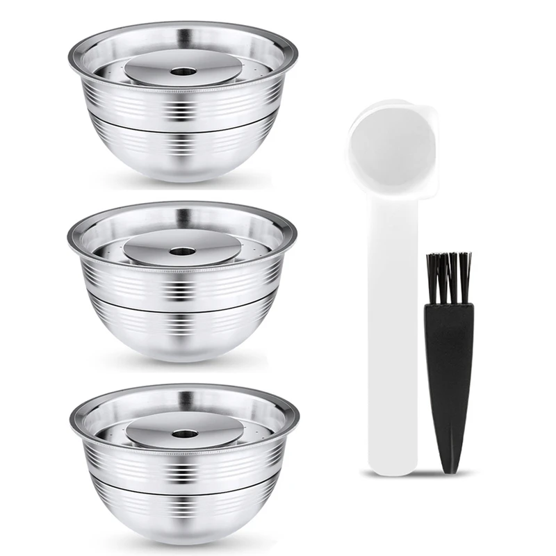 Vertuo Coffee Filters For Nespresso Vertuoline Next & Delonghi Plus ENV135 Refillable Stainless Steel Coffee Capsule Pod 
Vertuo Coffee Filters For Nespresso Vertuoline Next & Delonghi Plus ENV135 Refillable Stainless Steel Coffee Capsule Pod
