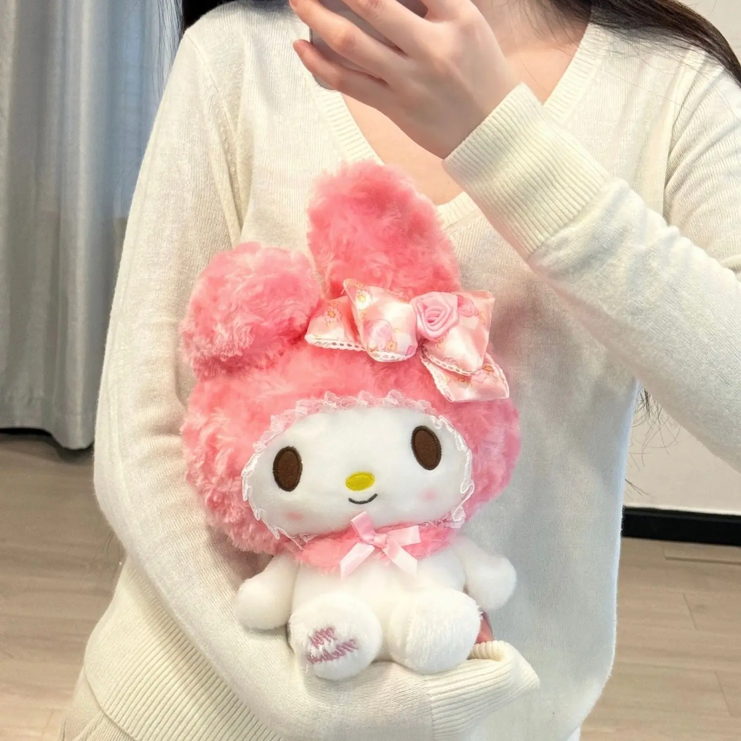 Cute Sanrio Rose Modeling Melody Plush Doll Girl Room Bed Decoration Cartoon Doll Birthday Gift for Friends Anime Accessories
Cute Sanrio Rose Modeling Melody Plush Doll Girl Room Bed Decoration Cartoon Doll Birthday Gift for Friends Anime Accessories