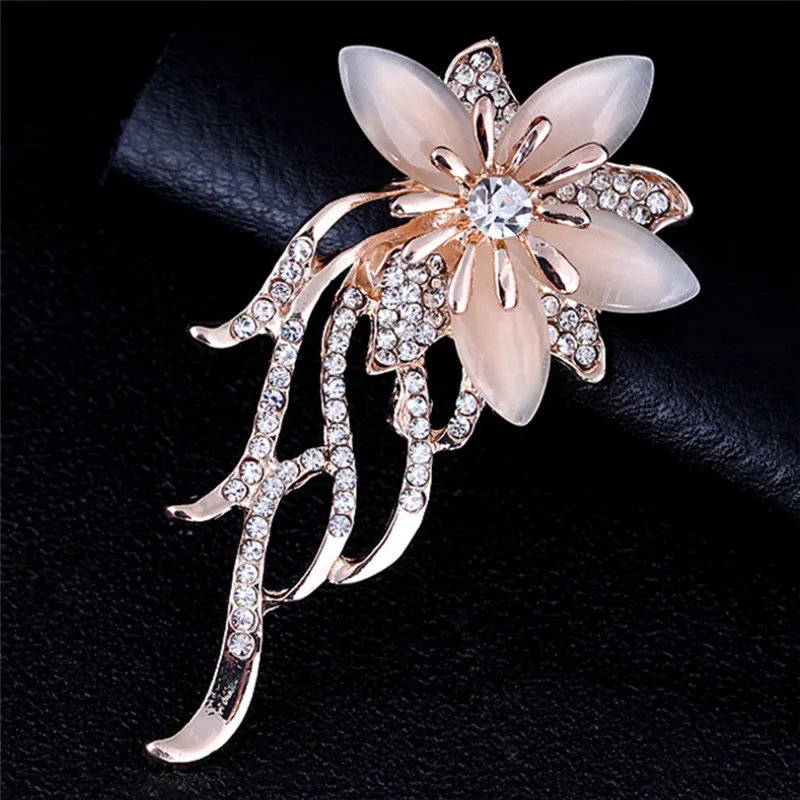 Fashionable 1pc Opal Stone Flower Brooch Pin Women Garment Accessories Jewelry Brooch Rhinestone Pin Scarf Accessorie
Fashionable 1pc Opal Stone Flower Brooch Pin Women Garment Accessories Jewelry Brooch Rhinestone Pin Scarf Accessorie