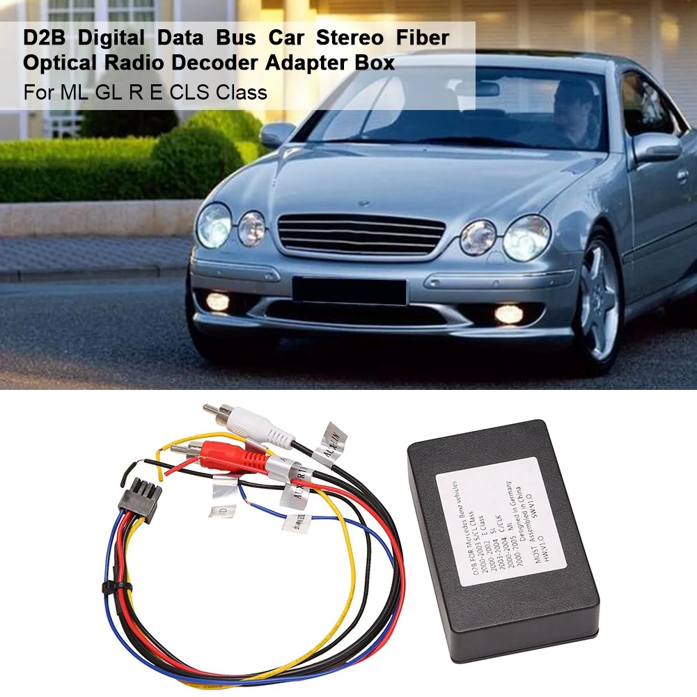 D2B Digital Data Bus Car Stereo Fiber Optical Radio Decoder Amplifier Adapter Box for Mercedes Benz ML GL R E CLS Class
D2B Digital Data Bus Car Stereo Fiber Optical Radio Decoder Amplifier Adapter Box for Mercedes Benz ML GL R E CLS Class