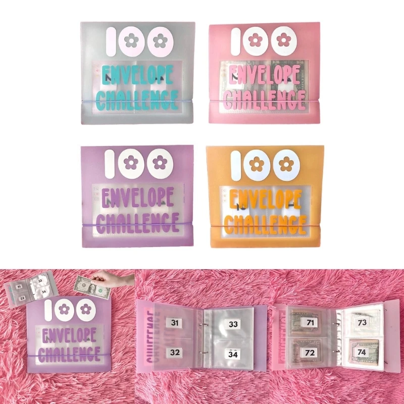 Money Saving Binder Book Clear PVC Binder Cover with 100 Numbered Cash Envelopes
Money Saving Binder Book Clear PVC Binder Cover with 100 Numbered Cash Envelopes