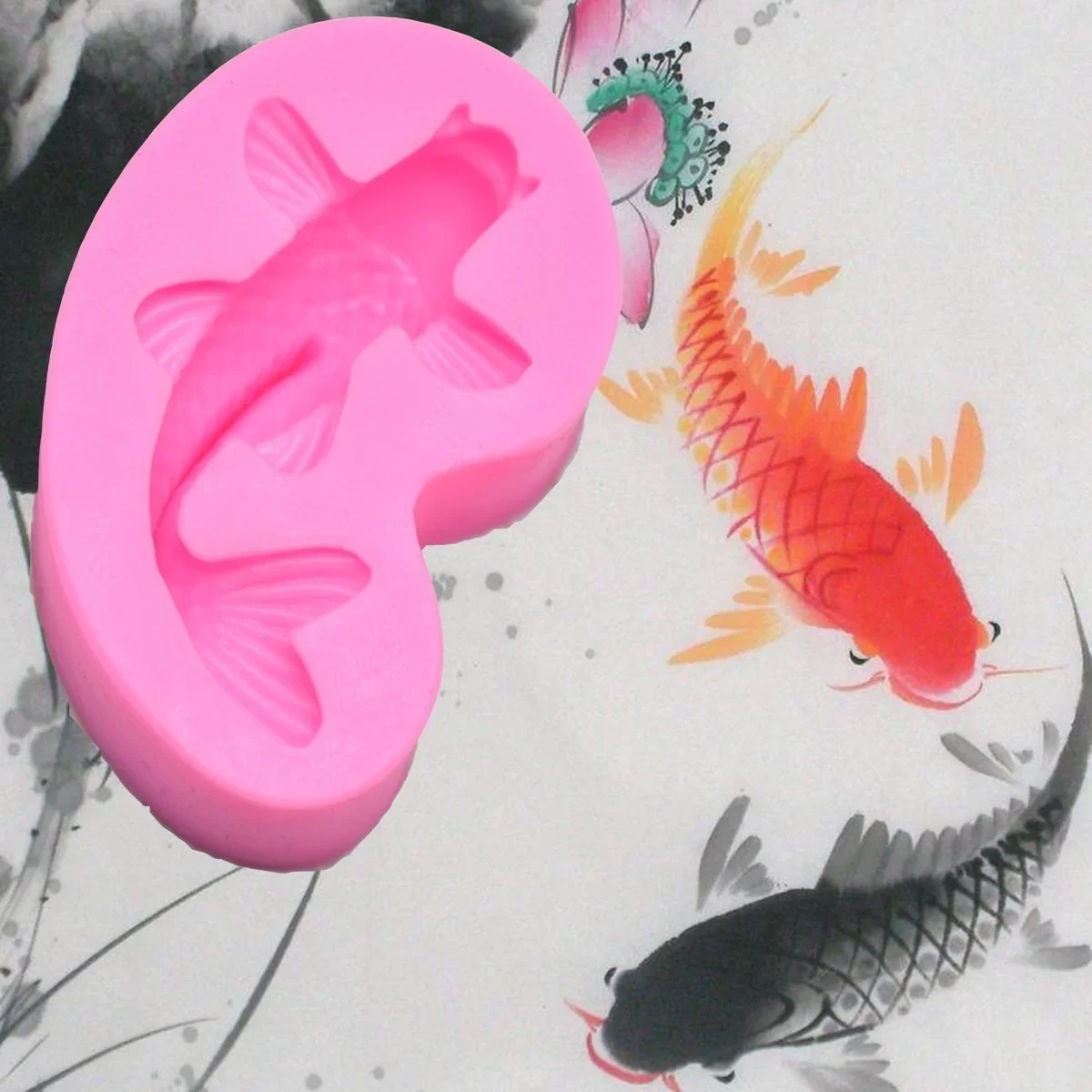 Carp Moulds Flexible Silicone Soap Mold Candle Polymer Clay Molds DIY Cake Chocolate Candy Cookie Mould Baking Tool
Carp Moulds Flexible Silicone Soap Mold Candle Polymer Clay Molds DIY Cake Chocolate Candy Cookie Mould Baking Tool