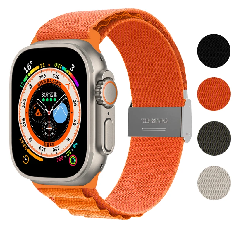 Ремешок Alpine для Apple watch band 44 мм 45 мм 42 мм 38 мм ultra 49 мм, браслет с застежкой 40 мм 41 мм для iWatch series 7 6 5 3 se 8
Ремешок Alpine для Apple watch band 44 мм 45 мм 42 мм 38 мм ultra 49 мм, браслет с застежкой 40 мм 41 мм для iWatch series 7 6 5 3 se 8
