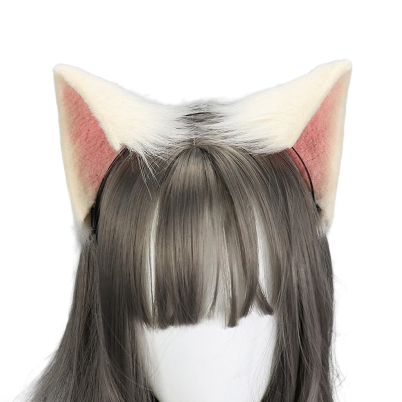 

Foxes Ear Headband Adult Cosplay Anime Hairband for Carnival Performances Dropship