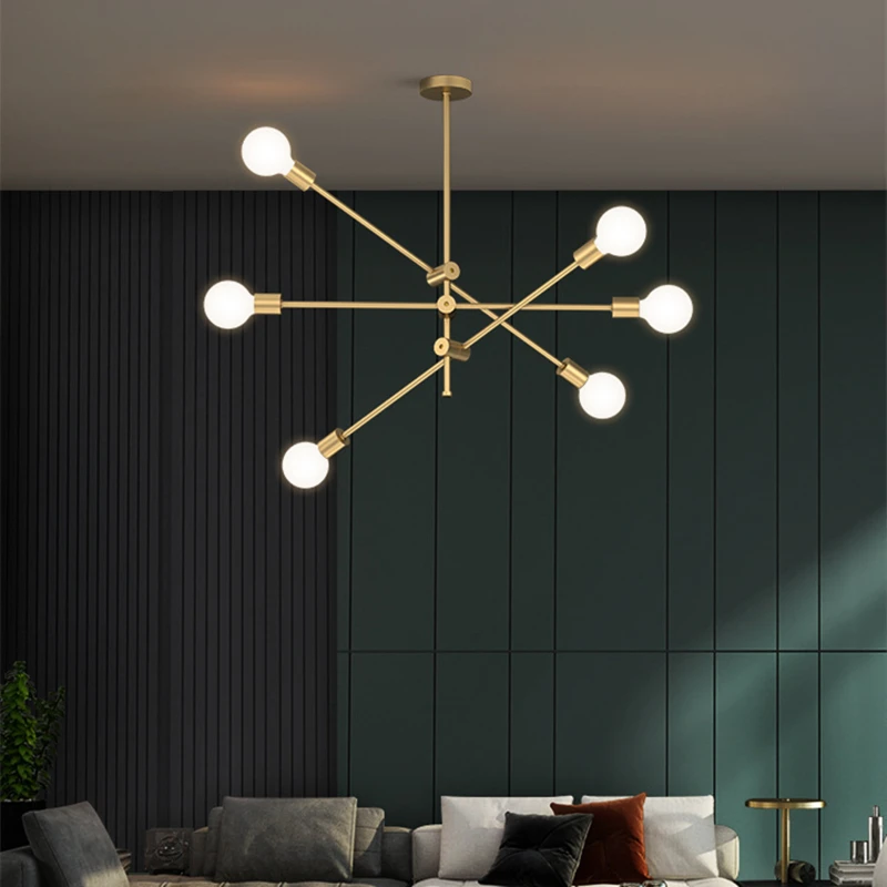 

Stria Chandelier Nordic Long Pole Art Decoration sputnik light led postmodern Ceiling Hanging Lamp for Home Decor e27 chandelier