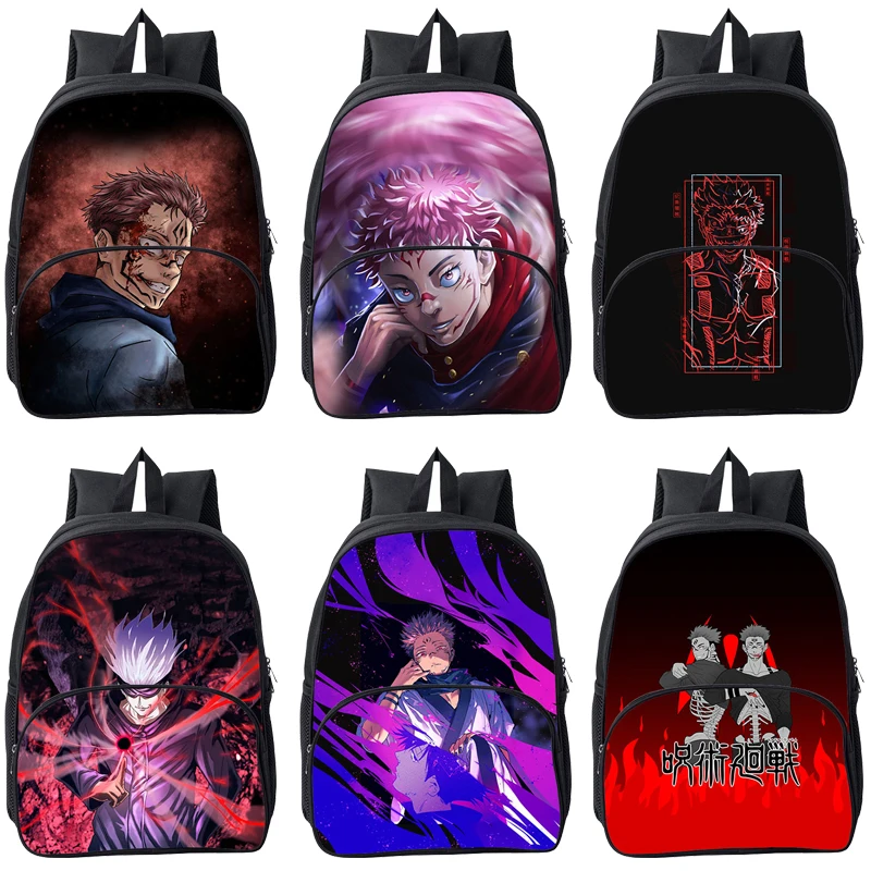 

New Sac A Dos 16 Inch Mochila 3D Jujutsu Kaisen Backpacks Anime Children Yuji Itadori School Bags for Kids Canvas Backpack Women