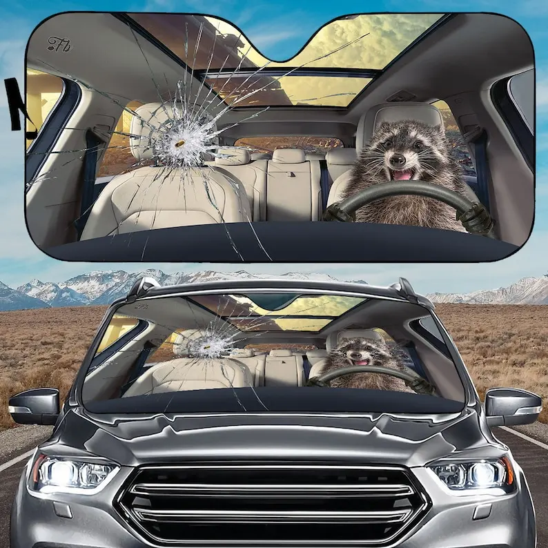 Raccoon Funny Car Sunshade, Raccoon Car Windshield, Raccoon Crack Car Sunshade, Pet Lover Premium Car Sunshade
Raccoon Funny Car Sunshade, Raccoon Car Windshield, Raccoon Crack Car Sunshade, Pet Lover Premium Car Sunshade