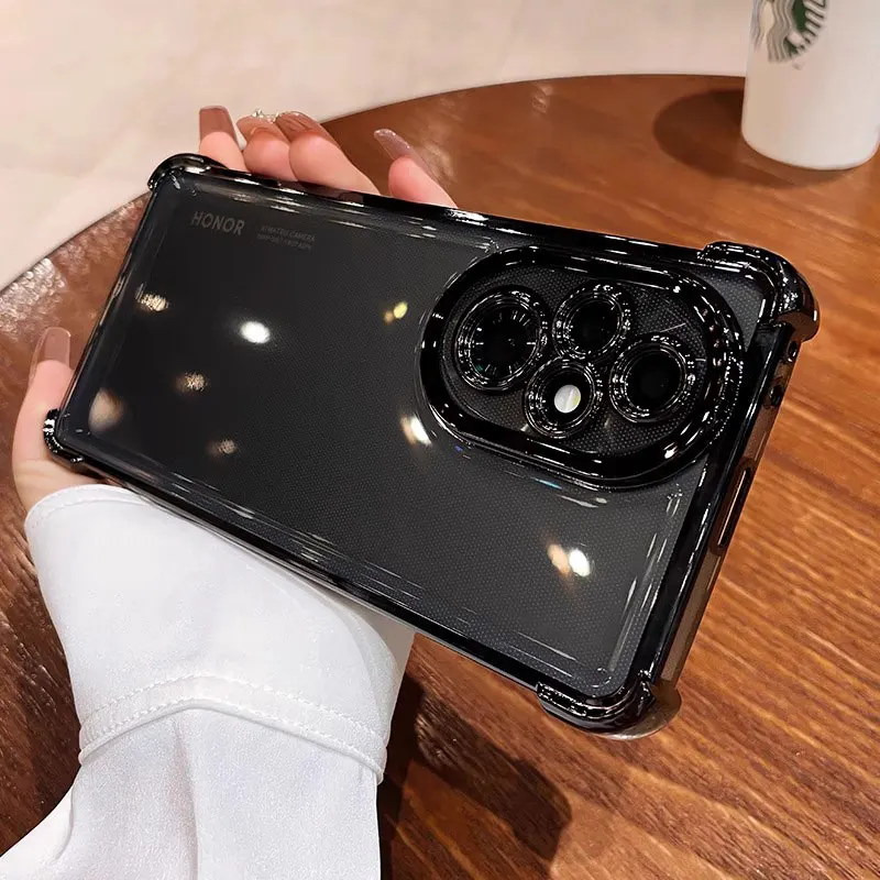 حافظة شفافة مطلية مقاومة للصدمات لهاتف هواوي هونور 200 برو 90 لايت ميت 50 60 حافظة من السيليكون الشفاف Honor200pro 31 حافظة شفافة مطلية مقاومة للصدمات لهاتف هواوي هونور 200 برو 90 لايت ميت 50 60 حافظة من السيليكون الشفاف Honor200pro