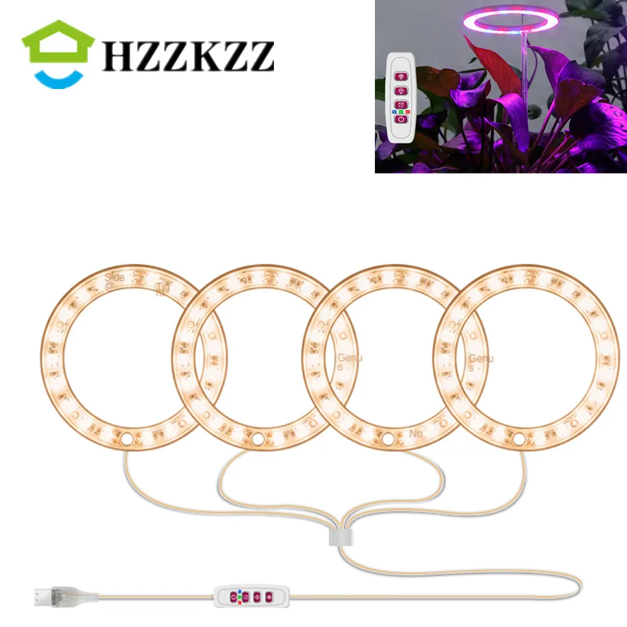 HZZKZZ USB 5V Grow Light Phytolamp For Plants Led Full Spectrum Angel Ring Plant Lamp For Indoor Flower Greenhouse Seedling
HZZKZZ USB 5V Grow Light Phytolamp For Plants Led Full Spectrum Angel Ring Plant Lamp For Indoor Flower Greenhouse Seedling
