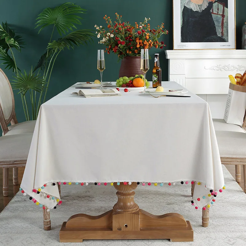 White Tablecloth Cotton and Linen Rectangular Table Round Tablecloth Home Coffee Table Desk Dust Cover Hotel Wedding Decoration
White Tablecloth Cotton and Linen Rectangular Table Round Tablecloth Home Coffee Table Desk Dust Cover Hotel Wedding Decoration
