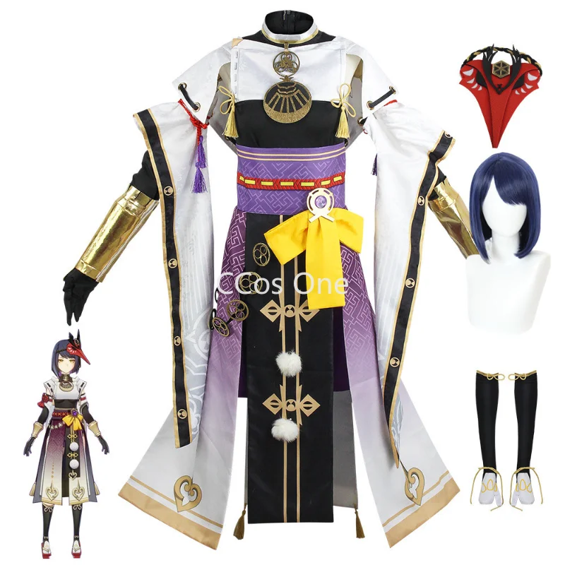 High Quality Genshin Game Impact Kujo Sara Costume Cosplay Kujou Sara Set Complete with Masks of Wig Sara Socks Dress Role Game
High Quality Genshin Game Impact Kujo Sara Costume Cosplay Kujou Sara Set Complete with Masks of Wig Sara Socks Dress Role Game
