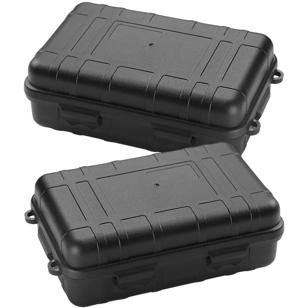 

2 Pcs Survival Kit Container Storage Case Device Toolbox Hard Devices Organizers Pp Accessory Wear-resistant