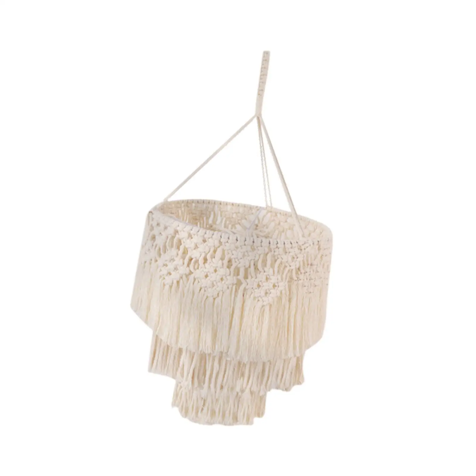 Boho Macrame Lamp Shade - Handwoven Light Cover for Hanging Pendant Lights 2 S43a53d78e7674a2a8bd8321a8707bb68P