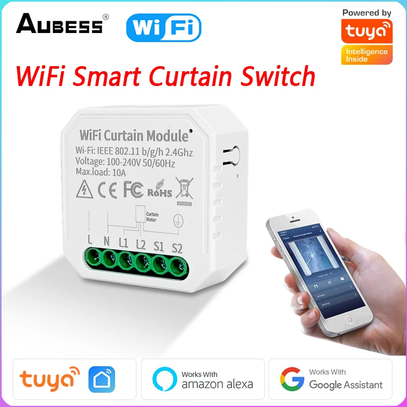 Смарт-переключатель для штор Tuya WiFi Smart Life для потайного мотора, двери с вращающимся затвором, работа с Amazon Alexa Google Home, умный дом
Смарт-переключатель для штор Tuya WiFi Smart Life для потайного мотора, двери с вращающимся затвором, работа с Amazon Alexa Google Home, умный дом