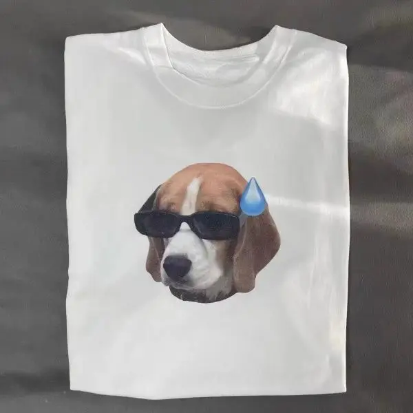 Short Sleeve INS Puppy Silent Puppy Expression Print Fashion Brand Men's and Women's Summer Loose Short Sleeve T-shirt Couple
Short Sleeve INS Puppy Silent Puppy Expression Print Fashion Brand Men's and Women's Summer Loose Short Sleeve T-shirt Couple