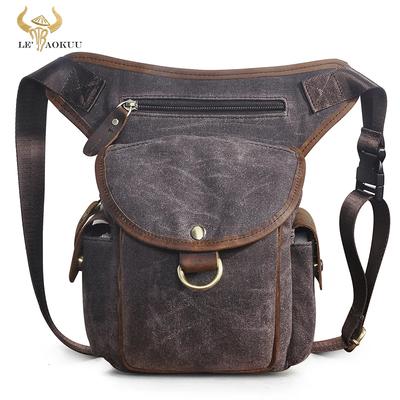 Canvas+Genuine Leather Design 8" Tablet Small Sling Bag Multi-function Travel Fanny Waist Belt Pack Leg Bag For Men Male 9938
Canvas+Genuine Leather Design 8" Tablet Small Sling Bag Multi-function Travel Fanny Waist Belt Pack Leg Bag For Men Male 9938