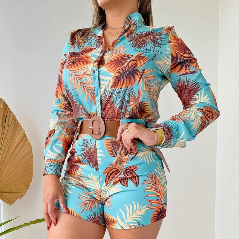 2 Piece Outfits for Women Sexy Clubwear Long Sleeve Sweatsuit Button Down Oversized Shirts and Shorts Set Tracksuit with Belt
2 Piece Outfits for Women Sexy Clubwear Long Sleeve Sweatsuit Button Down Oversized Shirts and Shorts Set Tracksuit with Belt