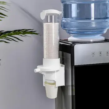 Disposable Paper Cups Dispenser Plastic Cup Holder For Water Dispenser Wall Mounted Automatic Cup Storage Rack Cups Container