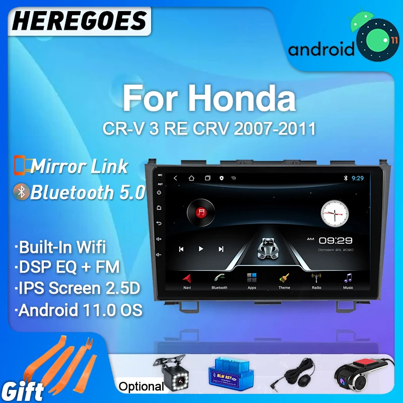 Авторадио 2din 9 "IPS DSP Android 11 автомобильное радио для Honda CR-V 3 RE CRV 2006 - 2012 GPS стерео Мультимедийный плеер 2 ГБ + 32 Гб Wifi
Авторадио 2din 9 "IPS DSP Android 11 автомобильное радио для Honda CR-V 3 RE CRV 2006 - 2012 GPS стерео Мультимедийный плеер 2 ГБ + 32 Гб Wifi