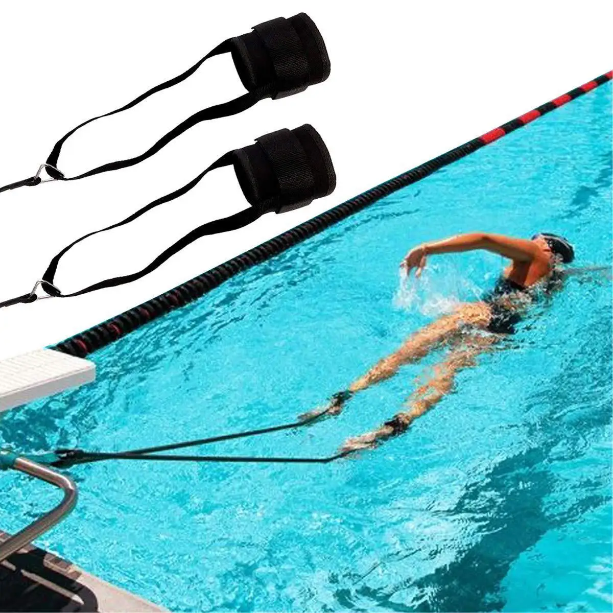 Adjustable Swim Training Resistance Elastic Belt Swimming Pool Exerciser Safety Rope Latex Tubes Swimming Training Rope
Adjustable Swim Training Resistance Elastic Belt Swimming Pool Exerciser Safety Rope Latex Tubes Swimming Training Rope