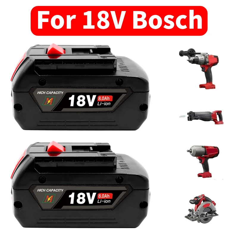 Replacement Lithium Battery For BOSCH 18V GBA Professional GBA GSR GSB BAT618 BAT609 w/Fuel Guage with Capacity 8Ah 10Ah
Replacement Lithium Battery For BOSCH 18V GBA Professional GBA GSR GSB BAT618 BAT609 w/Fuel Guage with Capacity 8Ah 10Ah