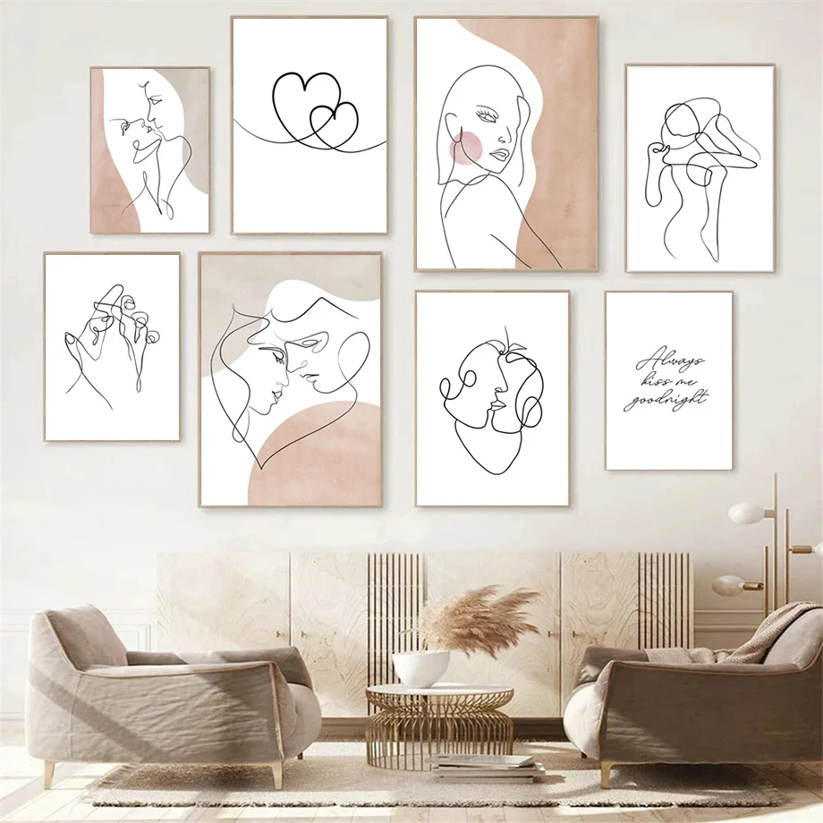 Abstract Line Color Block Boy Girl Embrace Kiss Love Wall Art Canvas Painting Nordic Posters Wall Pictures For Living Room Decor
Abstract Line Color Block Boy Girl Embrace Kiss Love Wall Art Canvas Painting Nordic Posters Wall Pictures For Living Room Decor