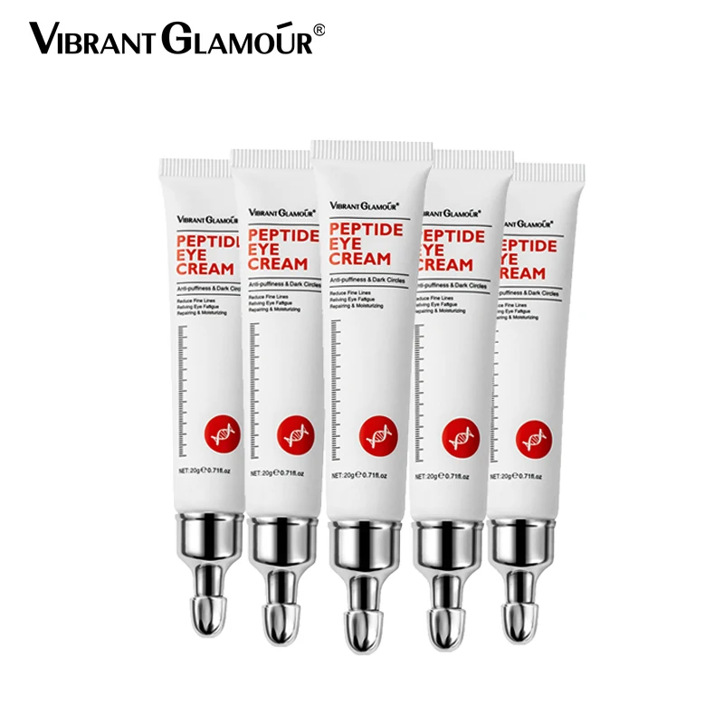 

VIBRANT GLAMOUR Eye Cream Peptide Collagen Serum Anti-Wrinkle Anti-Age Remove Dark Circles Against Puffiness And Bags 5PCS