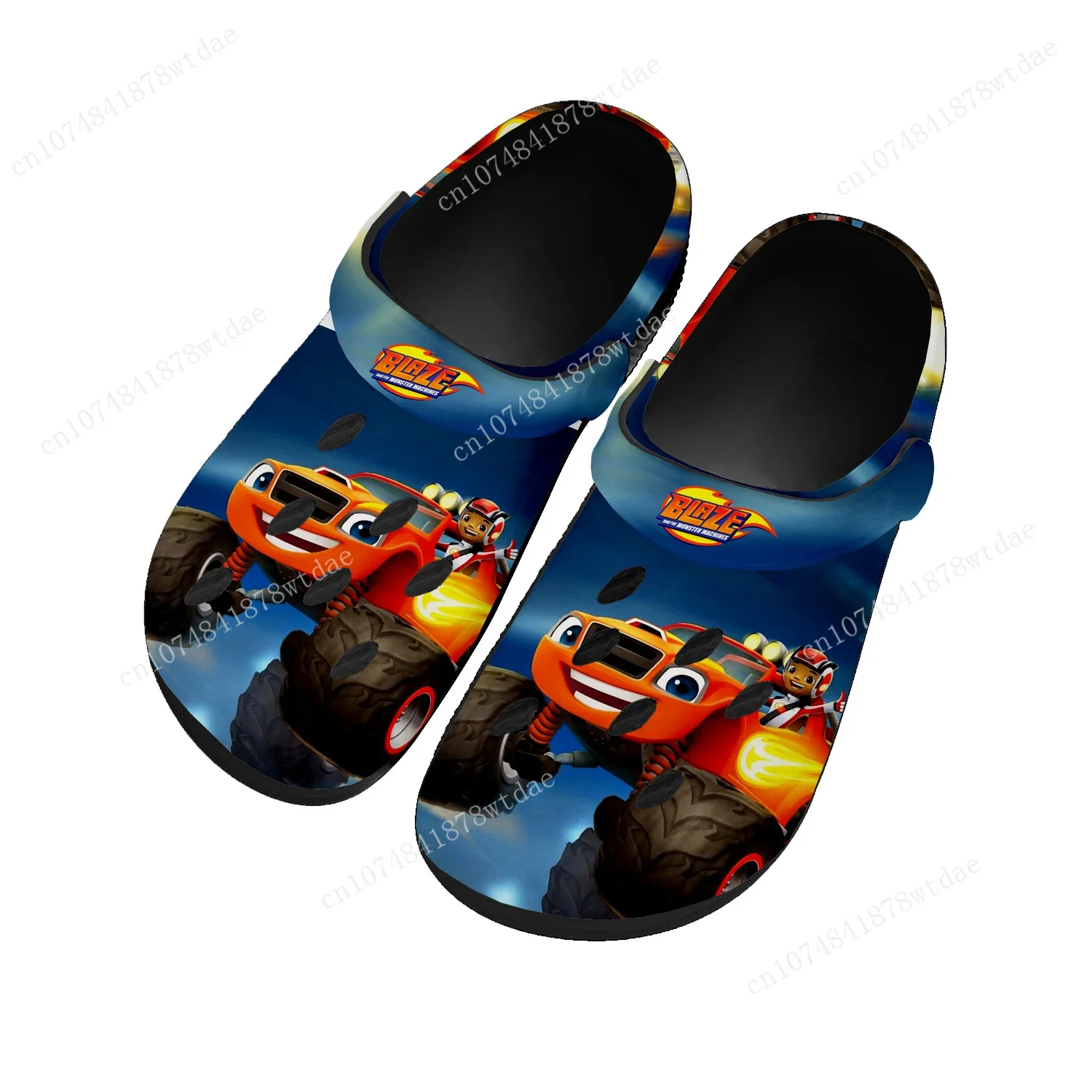 

Blaze And The Monster Machines Home Clogs Mens Womens Teenager Custom Made Water Shoes Manga Garden Beach Hole Slippers Sandals