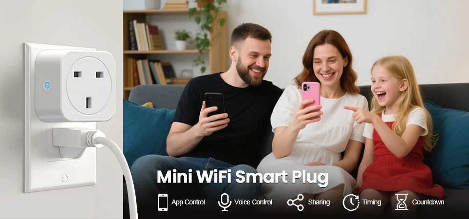 Tuya Smart Plug with energy monitoring and voice control
