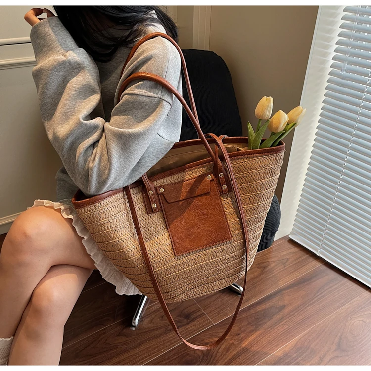 Korean Style Woven Crossbody Tote 21 S43addc9185c54ba78419b783d60a8841Q