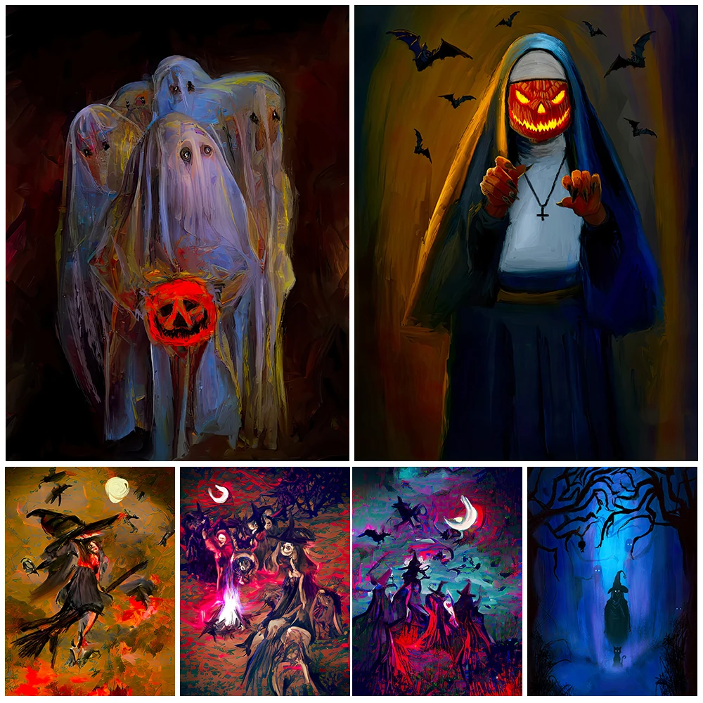 Pumpkin Nun And Bat Wizard Cat Pagan Art Poster Print Abstract Ghost Witchy Decor Gothic Spooky Room Wall Art Canvas Painting
Pumpkin Nun And Bat Wizard Cat Pagan Art Poster Print Abstract Ghost Witchy Decor Gothic Spooky Room Wall Art Canvas Painting