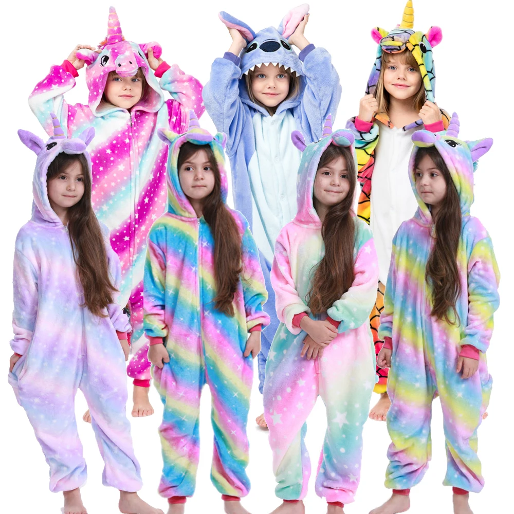 kids winter stich pajamas children panda dinosaur sleepwear unicorn kigurumi onesies for boys girls blanket sleeper baby costume 
kids winter stich pajamas children panda dinosaur sleepwear unicorn kigurumi onesies for boys girls blanket sleeper baby costume