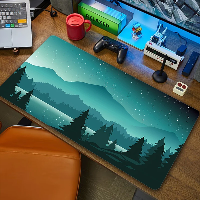 

Big Forest Gaming Accessories MousePads Computer Laptop Gamer Mousepad Speed Large Mouse Pad Rubber Keyboards Table Mat 40x90mm