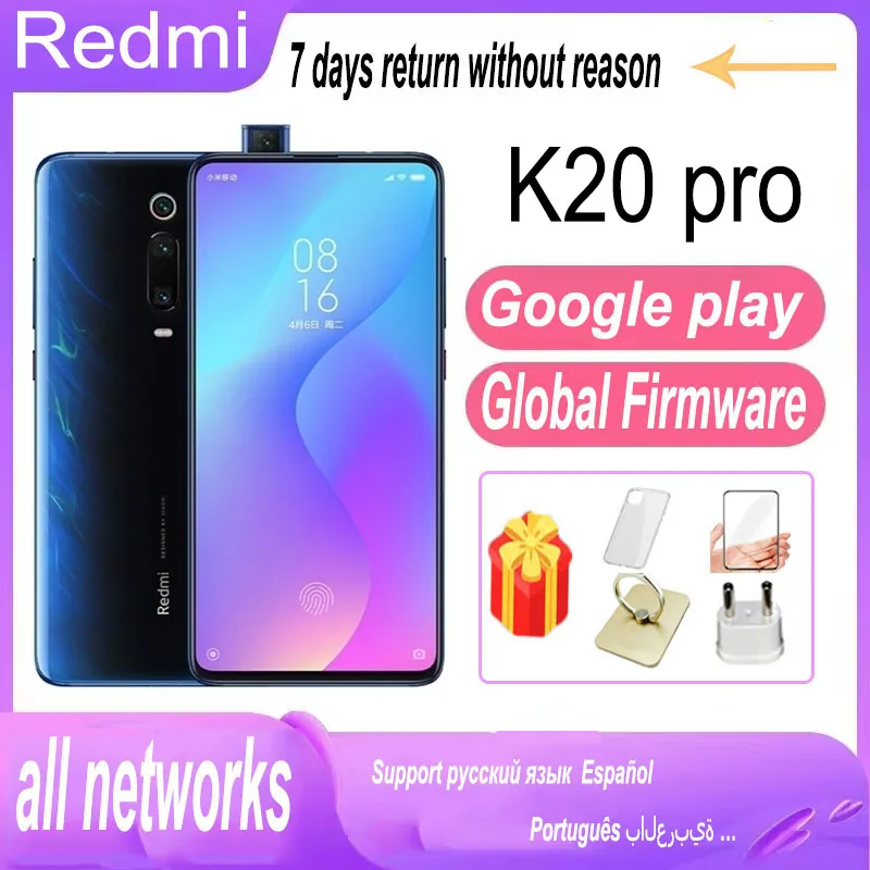 

Смартфон Xiaomi Redmi K20 pro/9T pro, Snapdragon 855, 6,39 дюймов, 48 МП, 20 МП, 2340x1080, Android