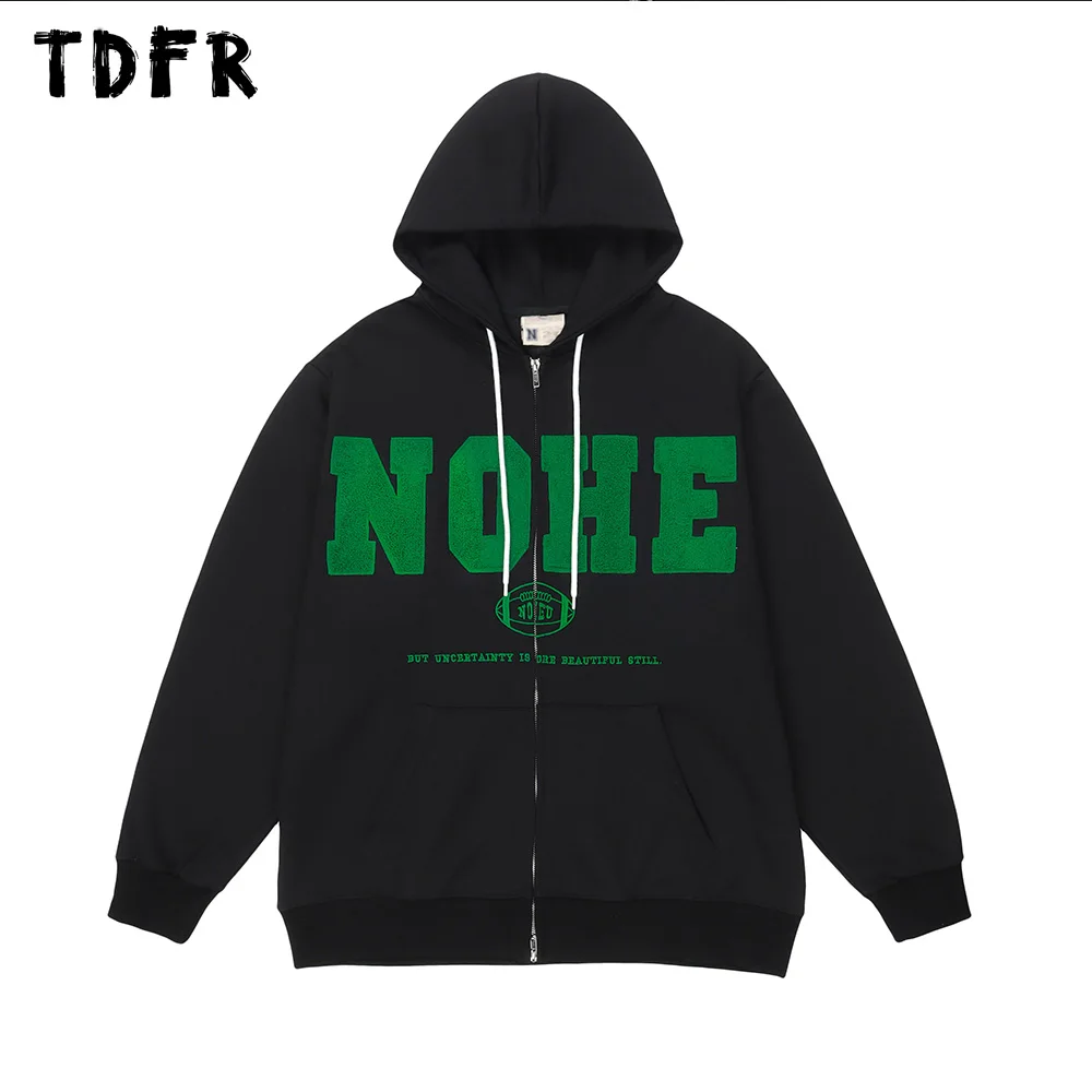 Letter Embroidery Zipper Hooded Sweatshirts Mens Autumn Casual Loose Long Sleeve Pocket Hoodies Men
Letter Embroidery Zipper Hooded Sweatshirts Mens Autumn Casual Loose Long Sleeve Pocket Hoodies Men