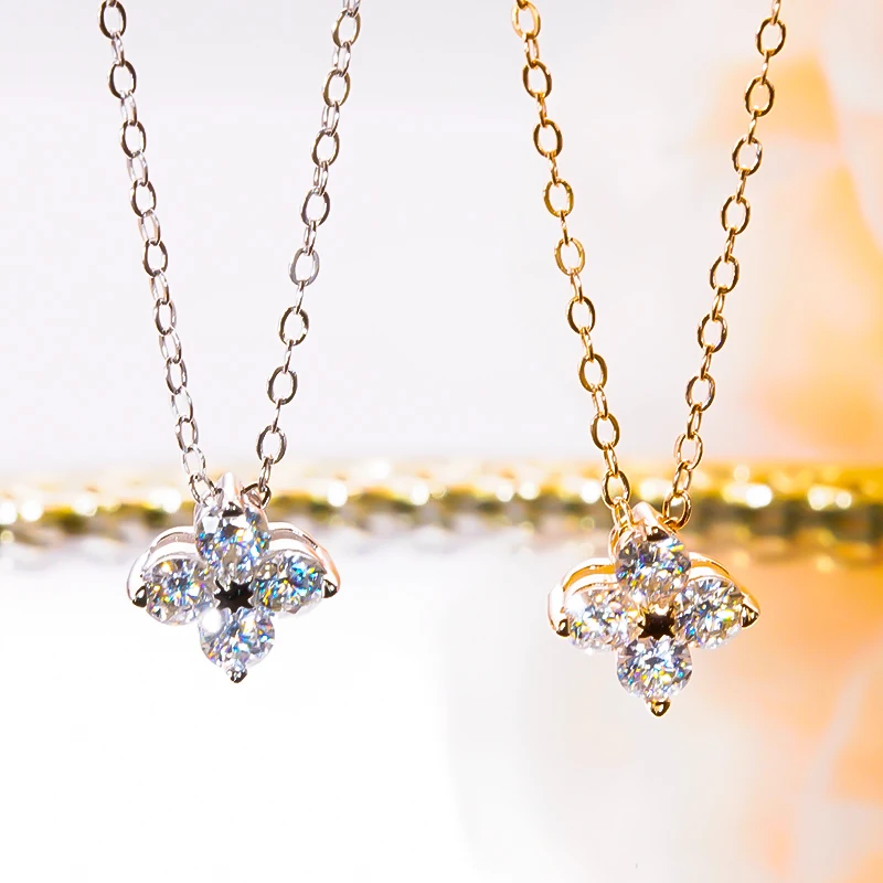 2 Carat D Color Moissanite Necklace Four Leaf Clover For Woman Solid s925 Sterling Silver Wedding Anniversary Gift Fine Jewelry
2 Carat D Color Moissanite Necklace Four Leaf Clover For Woman Solid s925 Sterling Silver Wedding Anniversary Gift Fine Jewelry